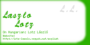 laszlo lotz business card